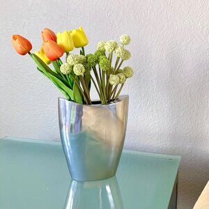 Artificial Bundle of 6 Seed Pod Stems Craspedia Vase Filler Floral Arrangement